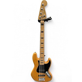 Used 2011 Squier jazz v bass Natural Electric Bass Guitar