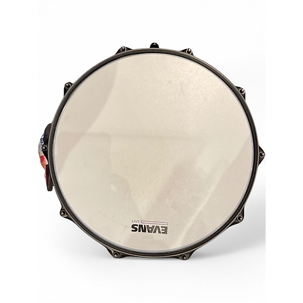 Used SJC Drums 14X6.5 ALPHA STEEL BLACK Drum
