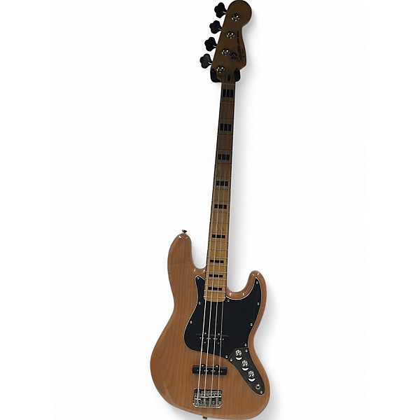 Used Squier Classic Vibe 70s Jazz Bass Natural Electric Bass Guitar