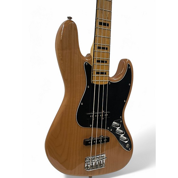 Used Squier Classic Vibe 70s Jazz Bass Natural Electric Bass Guitar