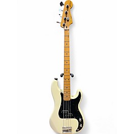 Used Fender Precision Bass Matt Freeman Signature Antique White Electric Bass Guitar