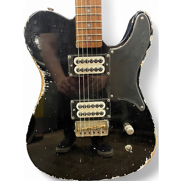 Used Figurehead HH Tele Black Relic Solid Body Electric Guitar