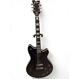 Used EVH Sa-126 Trans Purple Hollow Body Electric Guitar