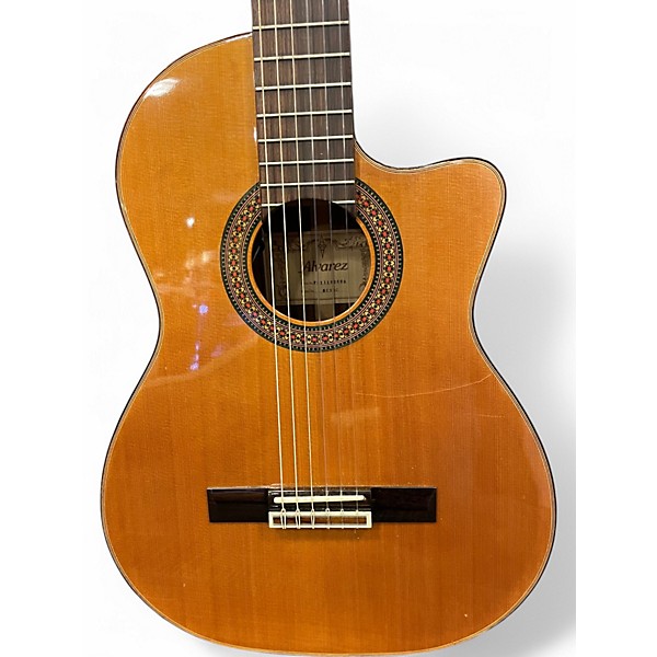 Used Alvarez mc90C Natural Classical Acoustic Electric Guitar