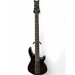 Used Schecter HEALLRASIER BASS 5 TR RED QUILT Electric Bass Guitar