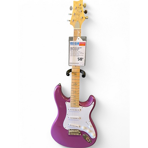 Used PRS SE Silver Sky Purple Solid Body Electric Guitar
