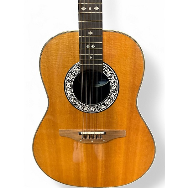 Used Ovation 1755Custom Balladeer Natural 12 String Acoustic Electric Guitar
