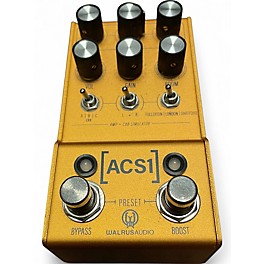 Used Walrus Audio MAKO Series ACS1 Amp + Cab Simulator Effects Pedal Gold Effect Processor