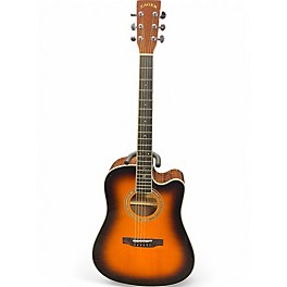 Used Zager ZAD-50CE Tobacco Burst Acoustic Electric Guitar