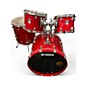 Used Yamaha 4 Piece Oak Custom Red Gloss Drum Kit thumbnail
