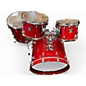 Used Yamaha 4 Piece Oak Custom Red Gloss Drum Kit