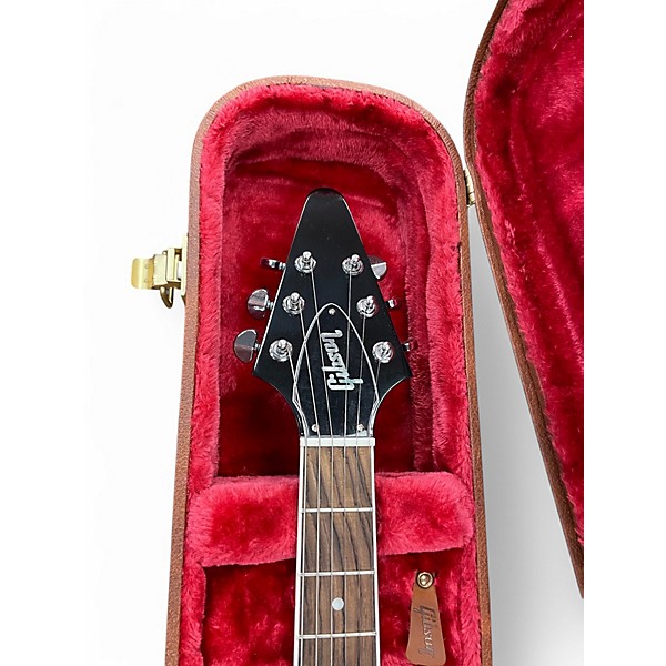 Used Gibson flying v 1970's Ebony Solid Body Electric Guitar