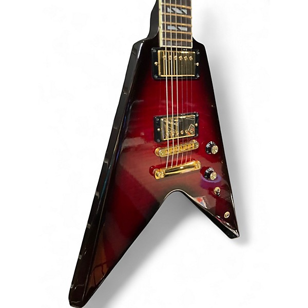 Used Gibson 50TH Anniversary Flying V red burst Solid Body Electric Guitar