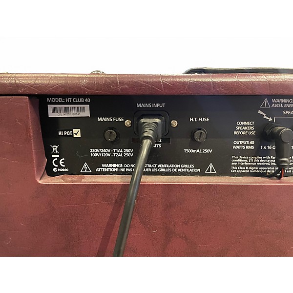 Used Blackstar HT Club 40 Venue 40W 1x12 Tube Guitar Combo Amp