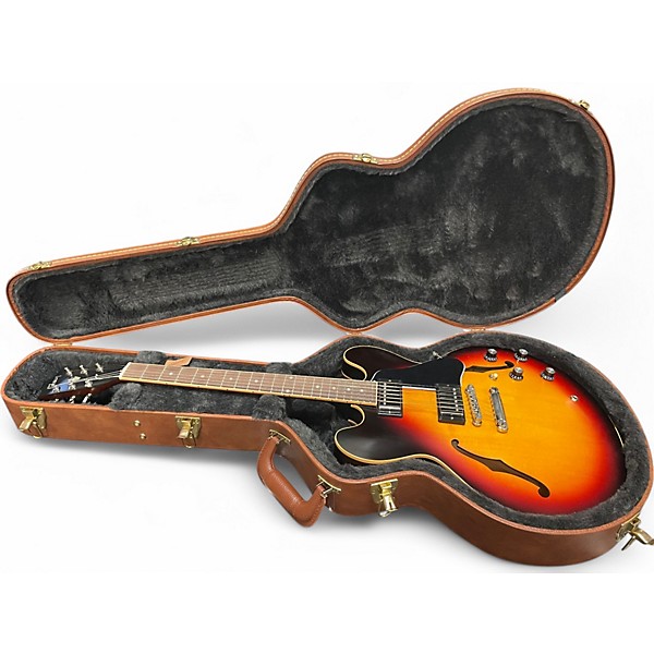 Used 2019 Gibson ES335 Satin TOBACCO SUNBURST Hollow Body Electric Guitar