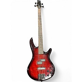 Used Ibanez GSR200SM Crimson Red Burst Electric Bass Guitar