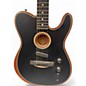 Used Fender American Acoustasonic Telecaster Black Acoustic Electric Guitar