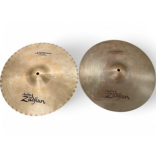 Used Zildjian 14in A Mastersound Hi Hat Pair Cymbal