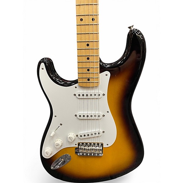 Used Fender American Vintage 1956 Stratocaster 2 Color Sunburst Solid Body Electric Guitar