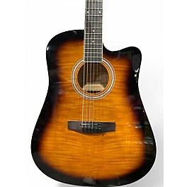 Used Jay Turser JJ45FCET 2 Color Sunburst Acoustic Electric Guitar