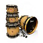 Used Barton Drums 4 Piece Landrum Series Black Burst Drum Kit thumbnail