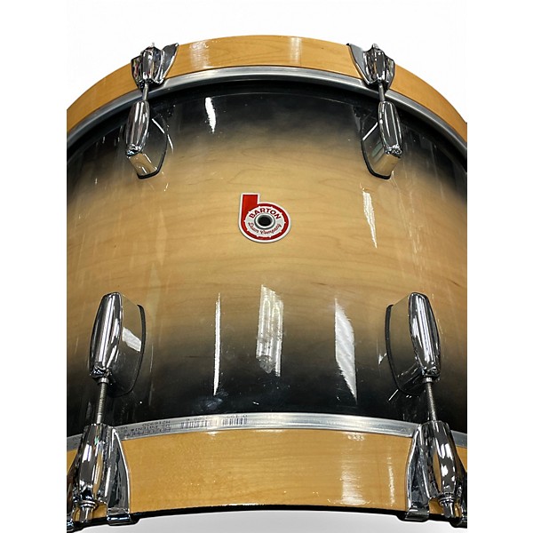 Used Barton Drums 4 Piece Landrum Series Black Burst Drum Kit