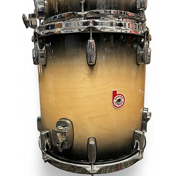 Used Barton Drums 4 Piece Landrum Series Black Burst Drum Kit