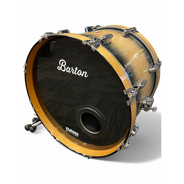 Used Barton Drums 4 Piece Landrum Series Black Burst Drum Kit