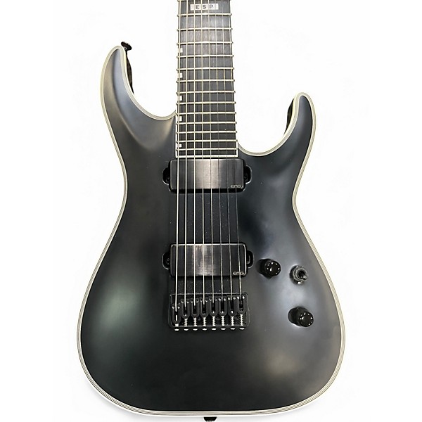 Used ESP E-II HRF NT-8B 8-String Black Solid Body Electric Guitar
