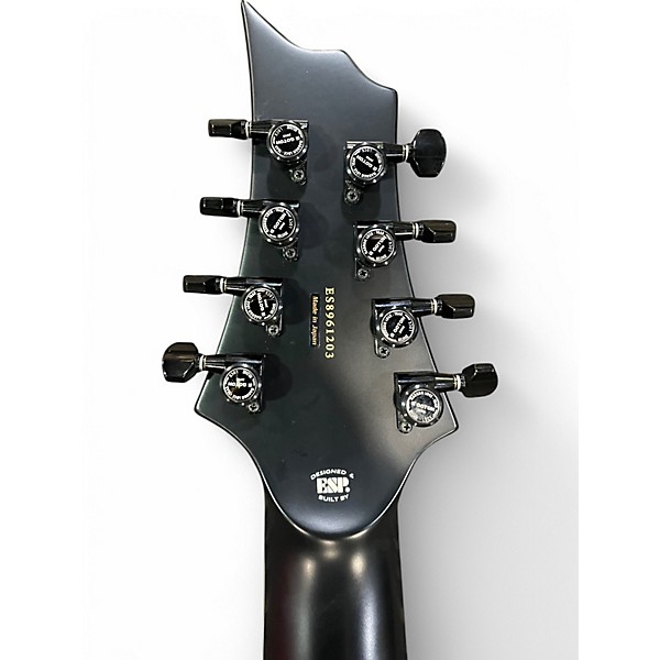 Used ESP E-II HRF NT-8B 8-String Black Solid Body Electric Guitar