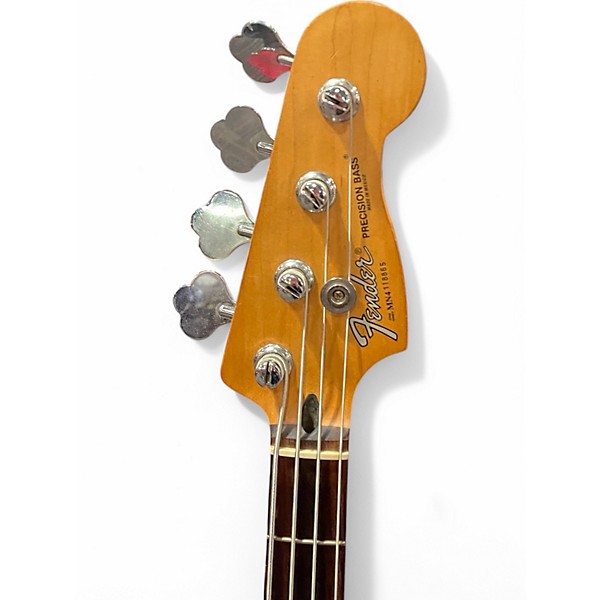 Used Fender Player Precision Bass Black Electric Bass Guitar