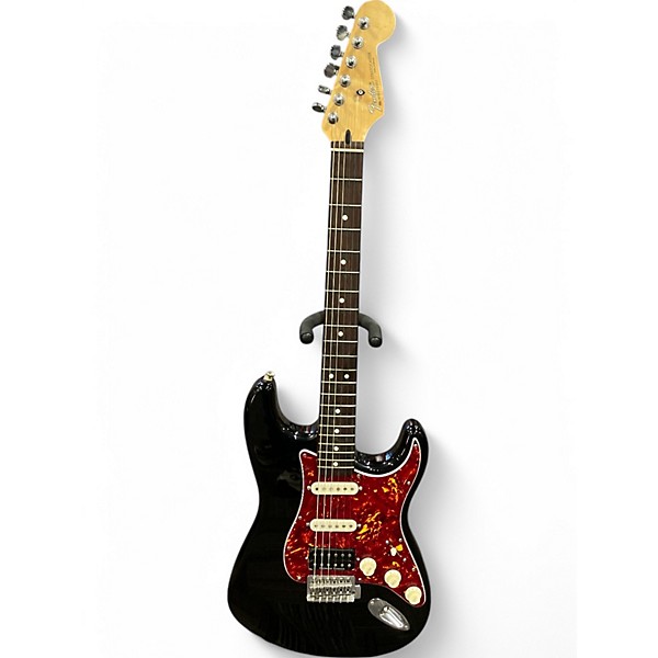 Used Fender STRATOCASTER Black Solid Body Electric Guitar