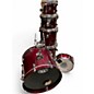 Used Gretsch Drums 6 Piece Catalina Maple Crimson Red Trans Drum Kit thumbnail