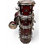 Used Gretsch Drums 6 Piece Catalina Maple Crimson Red Trans Drum Kit