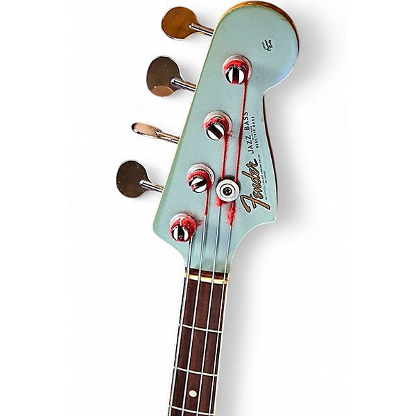 Vintage 1966 Fender JAZZ BASS Ice Blue Metallic Electric Bass Guitar