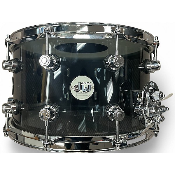 Used DW 8X14 Design Series Acrylic Snare Smoke Acrylic Drum