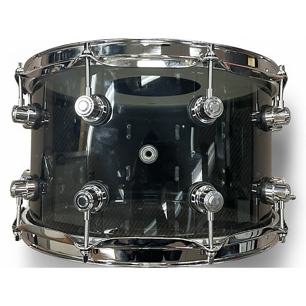 Used DW 8X14 Design Series Acrylic Snare Smoke Acrylic Drum