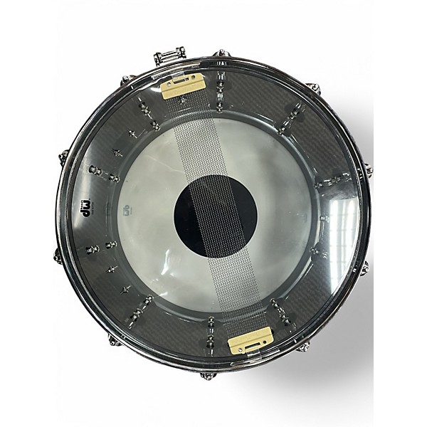 Used DW 8X14 Design Series Acrylic Snare Smoke Acrylic Drum