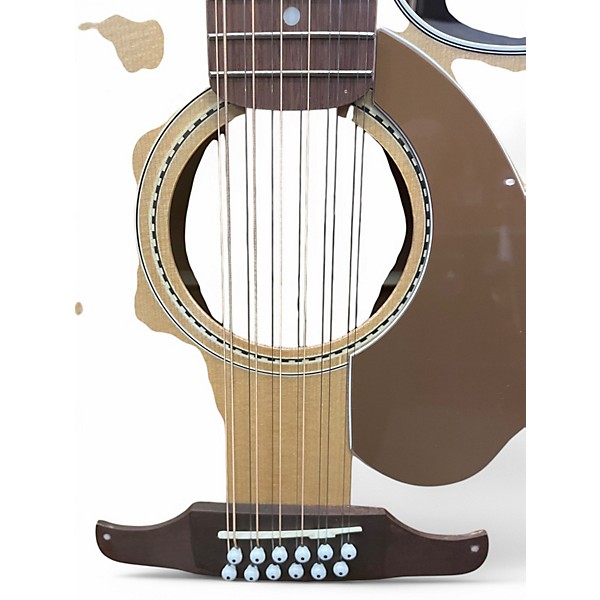 Used Fender Villager SCE Natural 12 String Acoustic Electric Guitar