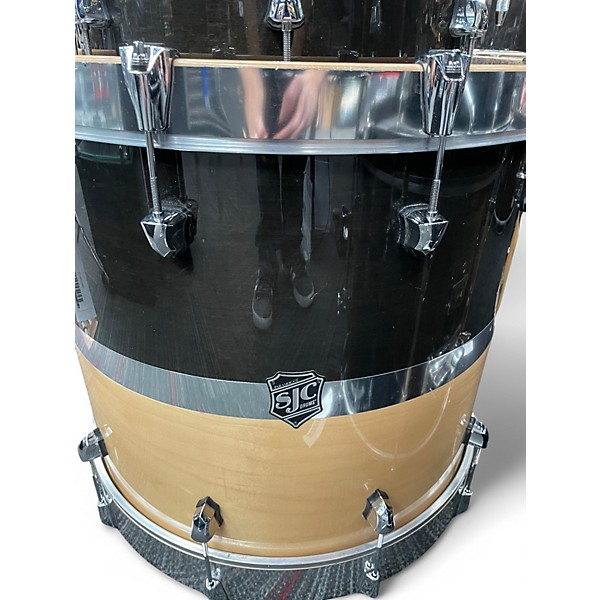 Used SJC Drums 3 Piece 3 Piece Custom Maple Tuxedo Maple Tuxedo Drum Kit