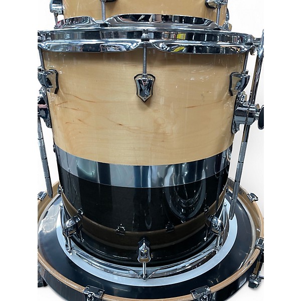 Used SJC Drums 3 Piece 3 Piece Custom Maple Tuxedo Maple Tuxedo Drum Kit