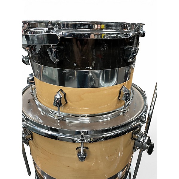 Used SJC Drums 3 Piece 3 Piece Custom Maple Tuxedo Maple Tuxedo Drum Kit