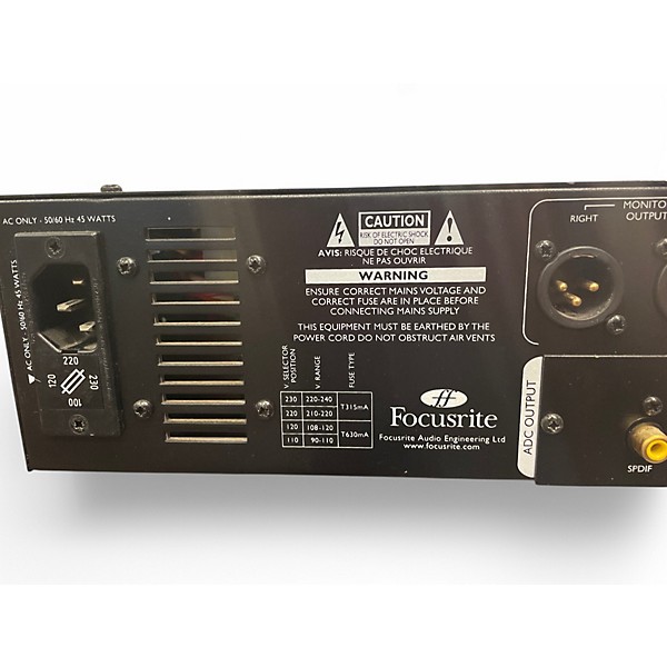 Used Focusrite Platinum twin trak pro Line Mixer