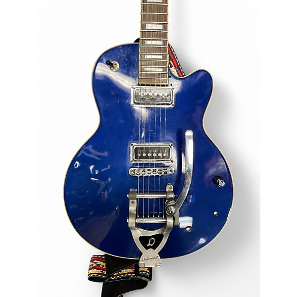 Used DeArmond M75T Blue Solid Body Electric Guitar