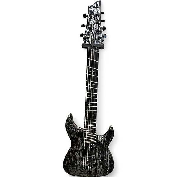 Used Schecter Guitar Research c7 silver mountain Solid Body Electric Guitar