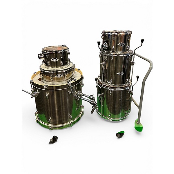 Used Pearl 6 Piece Export 6 piece smokey chrome Drum Kit,New Products : American Fashion Style Bags On Sale