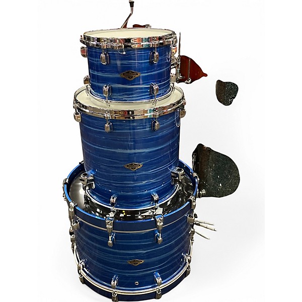 Used 2024 TAMA 3 Piece Starclassic Ocean Blue Drum Kit,Specials : American Fashion Style Bags On Sale