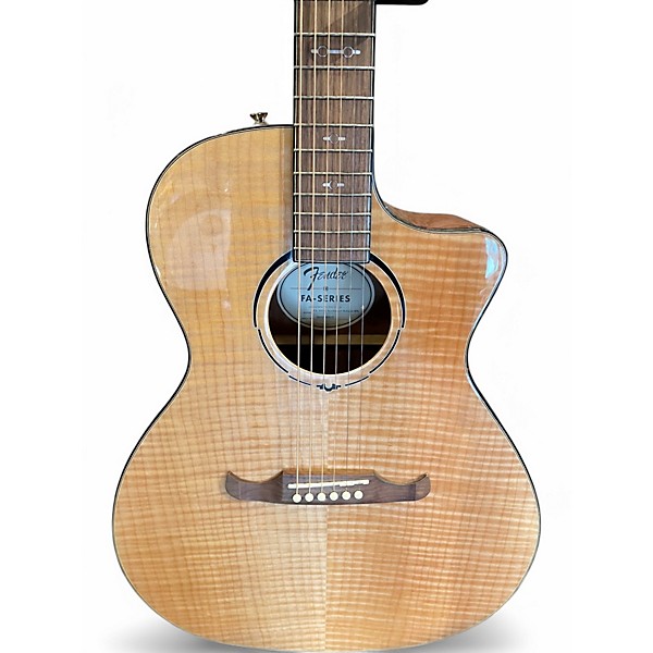 Used Fender FA345CE Natural Acoustic Electric Guitar