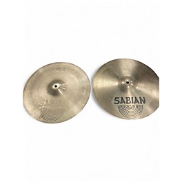 Used SABIAN 14in AA REGULAR HI HAT PAIR Cymbal