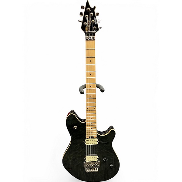Used EVH Wolfgang Standard QM Trans Black Solid Body Electric Guitar